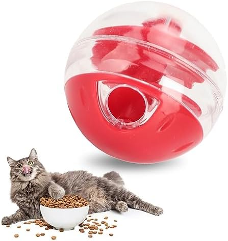 Cat Treat Dispenser Toys, Interactive Slow Feeder, Leakage Mouth Pet Slow Feeder, Cat Kitten Training, Puzzle Ball, Pet Birthday Gift