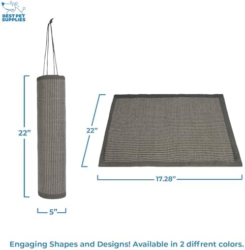 Best Pet Supplies Catify Hanging Cat Scratcher - Log, Gray