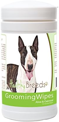 Healthy Breeds Miniature Bull Terrier Grooming Wipes 70 Count
