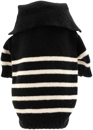 THE WORTHY DOG Sleeveless Pullover Pet Sweater, for Small Dogs, 1/4 Zip