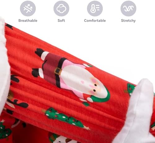 Recovery Suit for Dogs Full Zipper, Four-Legged Onesie Dog Recovery Suit After Surgery, Cute Soft Bodysuit Cone Alternative Male Female Dog Neuter Anti Licking Wounds, Snowman, Large