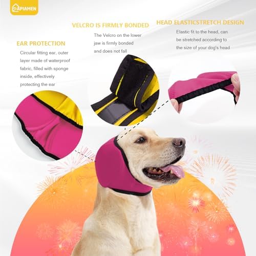 Dog Ear Cover & No Shake Ear Wraps for Hematoma,Bathing,Grooming