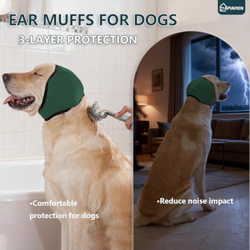 Dog Ear Covers & No Shake Ear Wraps for Hematoma,Grooming,Drying