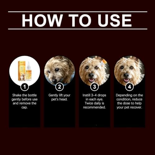 Gentle Pet Eye Care Serum for Dogs & Cats, Gentle Alcohol‑Free Formula, 30ml Easy‑Apply Bottle, Daily Grooming Essential (1pc)
