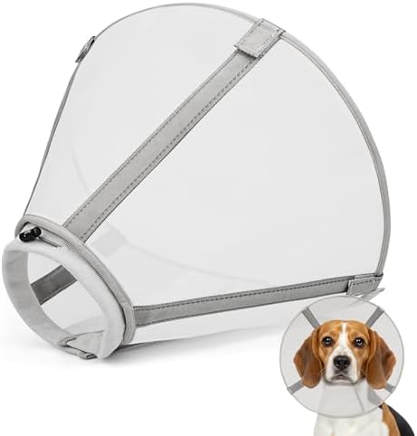 Breathable Mesh Dog Cone Collar for Surgery, Soft Elizabethan Recovery Alternative to Stop Licking,Pet Neck Collar for Large Medium Small Breeds