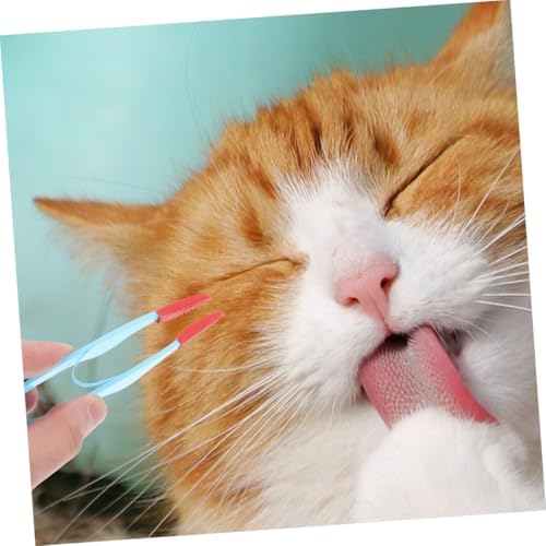 BESPORTBLE 2pcs Pet Eye Cleaning Comb for Dogs and Cats Tear Brush for Grooming Compact Soft Brush for Daily Use Pet Care