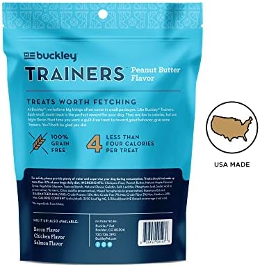 BIXBI Liberty Trainers, Peanut Butter - Small Training Treats for Dogs - Low Calorie, All Natural, Grain Free Dog Treats