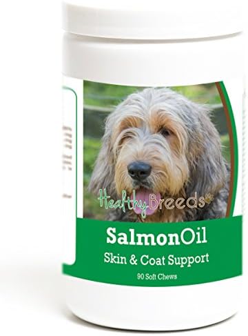 Healthy Breeds Otterhound Salmon Oil Soft Chews 90 Count, Brown