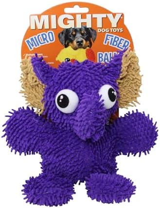 MIGHTY® 2 Pack Microfiber Medium Elephant Dog Toys