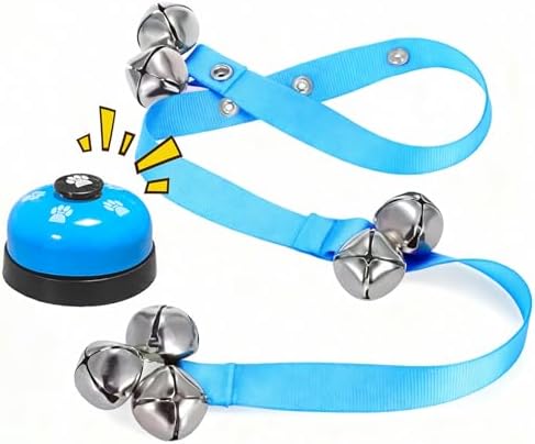 Dog Cats Training Doorbell with Sturdy Nylons Rope and ABS Bells Pet Doorbell Rope for Toilet Alerts and Commands Durability Pet Training