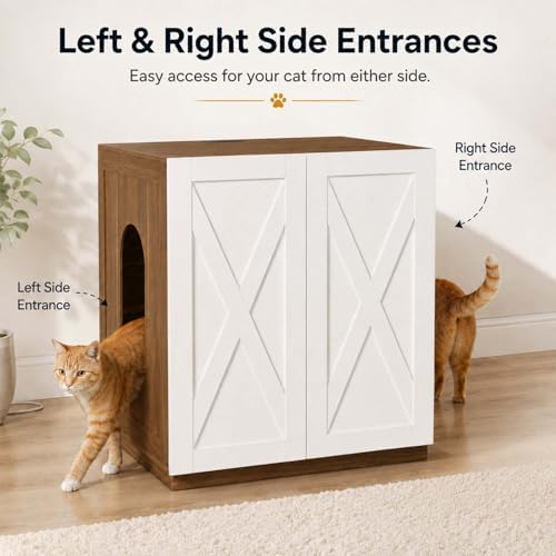 unipaws Cat Litter Box Enclosure for Self-Cleaning & Automatic Litter Boxes