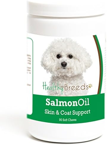 Healthy Breeds Bichon Frise Salmon Oil Soft Chews 90 Count, Brown