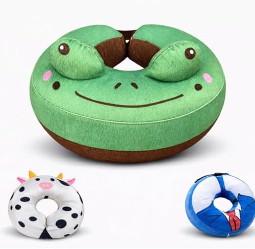 Soft Inflatable Dog Recovery Collar - Cone Alternative After Surgery - Green - Small (Fits Neck 5-7 in)