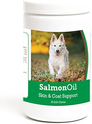 Healthy Breeds German Shepherd Salmon Oil Soft Chews 90 Count, Brown