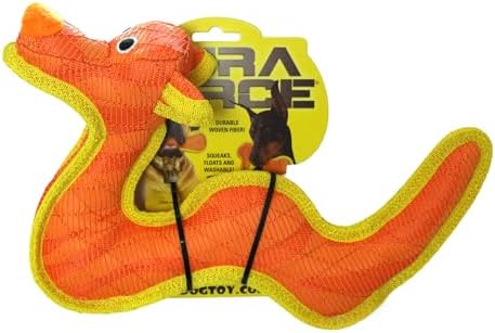 Tuffy® - DuraForce® : 2 Pack Dragon Dog Toy: Ultra Durable Plush Toy with Multiple Layers & Reinforced Seams, Washable and Floats, DuraForce® Construction