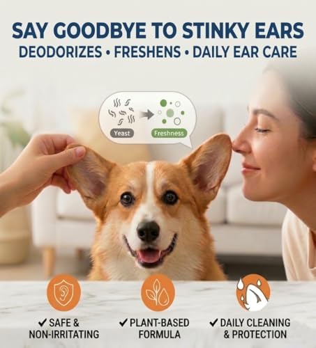 Dog Ear Wash, Wax Debris and Odor Cleaner, Alcohol-Free, 6 fl oz