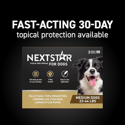 NextStar Flea & Tick Topical Dogs Medium, 7-Way, 1-Month