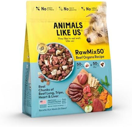 RawMix 50 Beef Freeze-Dried Dog Food, 2 lb