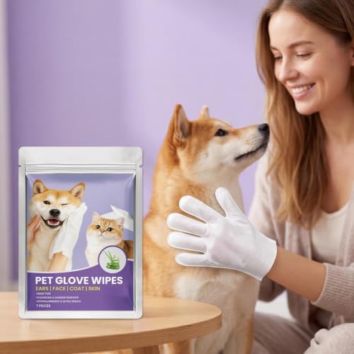Dog Glove Wipes Gentle Nourishing Waterless
