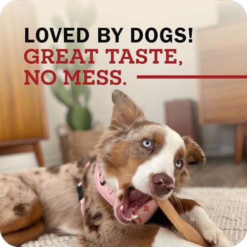 Redbarn X-Large Collagen Sticks Natural Beef Dog Treats 25-Pack - High-Protein Digestible Chews with Glucosamine & Chondroitin for Joint Support, Dental Health & Mobility Enhancement
