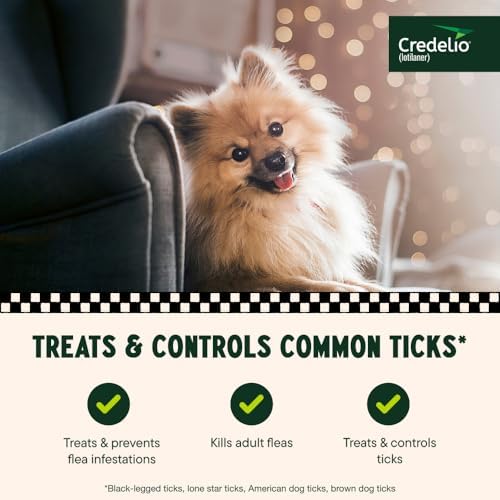 Credelio (lotilaner) Tick & Flea Treatment for Dogs 4.4-6 lbs., 6ct