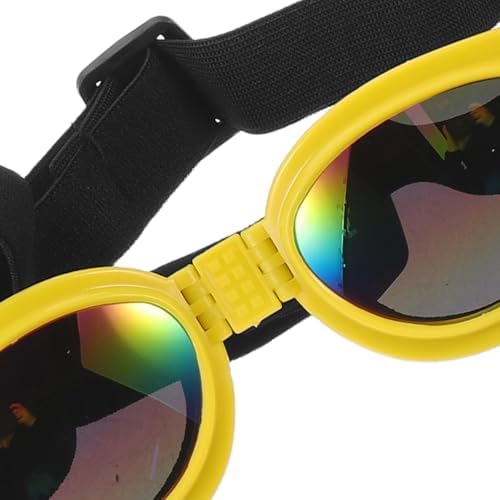 Dog Sunglasses Pet Glasses 3pcs with UV Protection for Medium Breeds and Lightweight Plastic Frame, Comfortable Fit for Travel and Riding Outdoor Activities