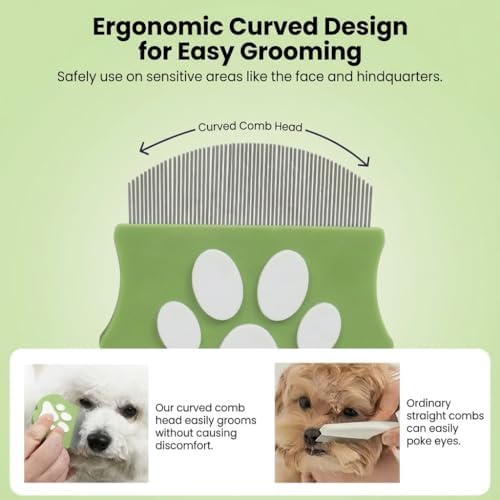 Dog Facial Hair Styling Gel – Gentle Grooming for Eyes & Nose Flyaways, No Alcohol Formula for Small Long-Haired Dogs & Cats, for Daily Use & Styling, 1.06 oz (Light Green, 1 oz)