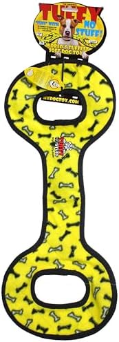 TUFFY® : 2 Pack No Stuff TugOWar Dog Toy: Ultra Durable Plush Toy with Multiple Layers & Reinforced Seams, Washable and Floats, Original Construction