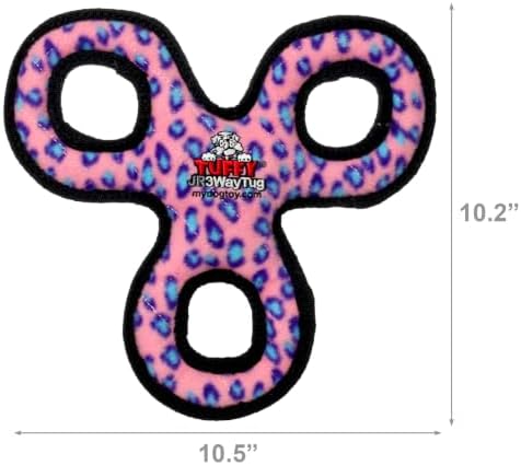 TUFFY® : 3Way Tug Dog Toy: Ultra Durable Plush Toy with Multiple Layers & Reinforced Seams, Washable and Floats, Original Construction