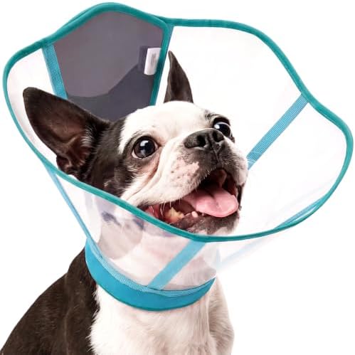 Dog Cone Collar After Surgery, Clear Recovery Collar to Stop Licking