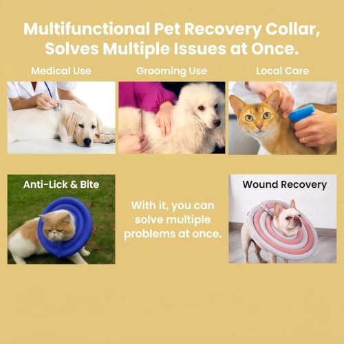 Soft Elizabethan Recovery Cone Adjustable EPE Foam Dog Donut Collar