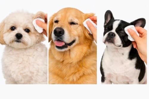 Cleansing Wipes for Dogs and Puppies 100 Presoaked Textured Wipes per Cansister (Ear Wipes)