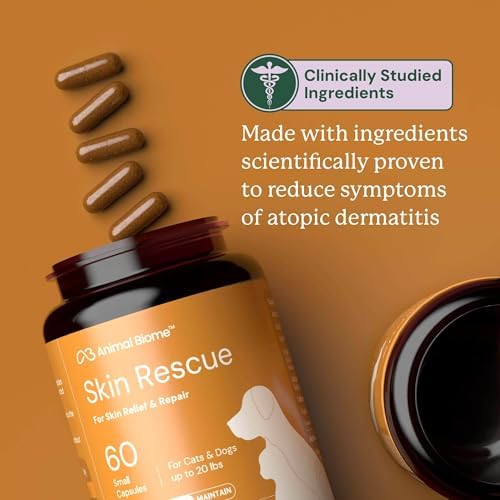 Animal Biome Skin Rescue LG Dog & Cat Probiotic Itch & Allergy Relief 60ct