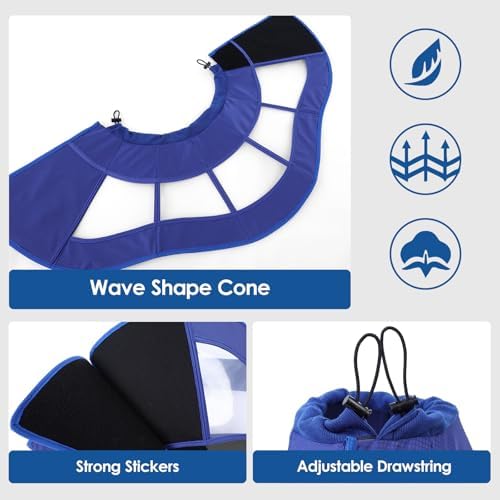 Dog Cone Collar Soft Cone for Dogs to Stop Licking Dog E-Collar Alternative