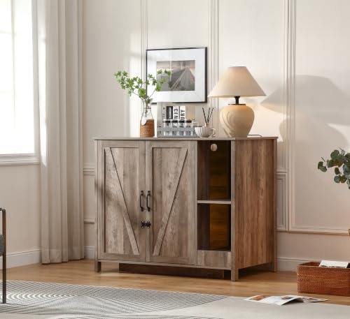 FOREST GRAVITY Extra Large Litter Box Cabinet for Self-Cleaning Litter Box