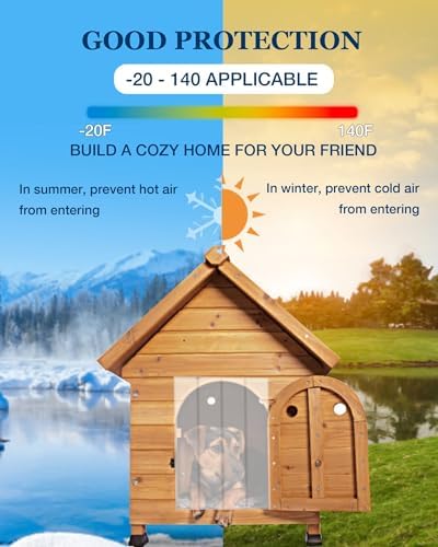 Dog Door Replacement Flap 12'' x 8' Clear PVC Doggie Flaps Customizable Plastic Vinyl Strips Thermal Insulation Thickness 0.08 in with Screws for DIY Doggie or Cat House
