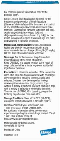 Credelio (lotilaner) Tick & Flea Treatment for Dogs 50.1-100 lbs., 1ct