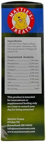 Mattie’s Treats Dog Treats 16oz Low Protein Phosphorus Sodium