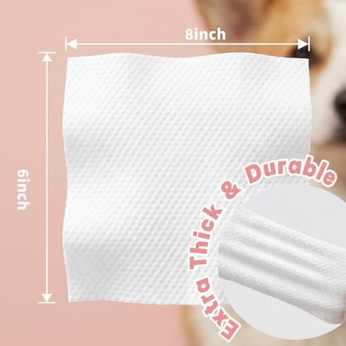 320 Count Hypoallergenic Dog Wipes for Paws & Butt, Extra Thick Plant Based Pet Wipes for Dogs & Cats, Alcohol-Free Lick-Safe Grooming Wipes, 80 Count x 4 Pack