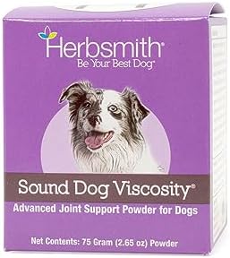 Herbsmith 75g Powder Advanced Joint Support Sound Dog Viscosity Veterinarian Recommended Glucosamine for Dogs