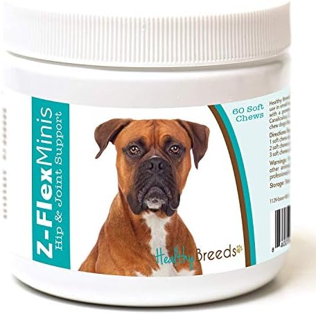 Healthy Breeds Boxer Z-Flex Minis Hip and Joint Support Soft Chews 60 Count