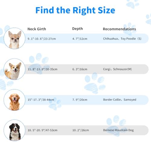 Soft Dog Cone Collar to Stop Licking, Recovery Collar After Surgery, M