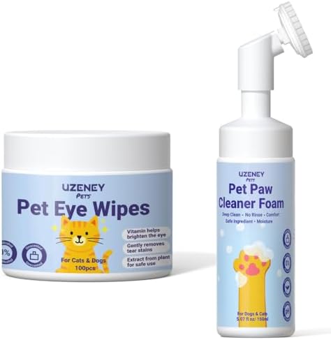 Pet Paw Cleaner and Eye Wipes