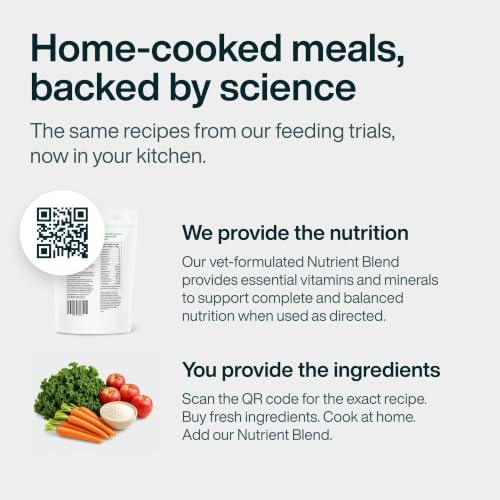 JustFoodForDogs Nutrient Blend, Dog Multivitamin Mix for Homemade Dog Food