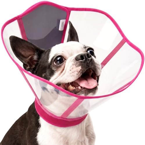 Dog Cone Collar After Surgery, Clear Recovery Collar to Stop Licking