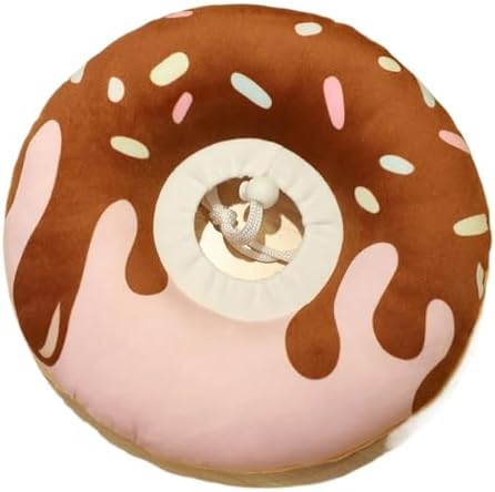 Pet Collars Pet Dog and cat Collar Adjustable e-Collar Wound Healing Soft Tube Smart Tube pet Protection(Burgundy,Small)