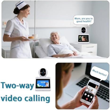 Two Way Video Camera,Dual-Band(5G/2.4G)Indoor Home Security Cameras,Baby Motion Pet Dog Camera with Phone App,Motion for Elderly/Nanny/Pet/Dog/Baby,Audio Calling Device Pan Til,Motion Detection