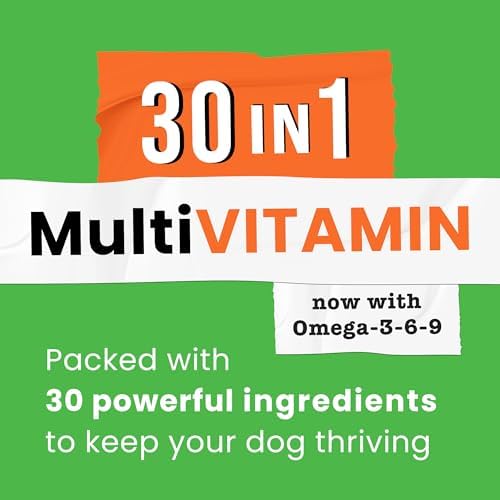 Dog Vitamins with Glucosamine, Probiotics & Omega