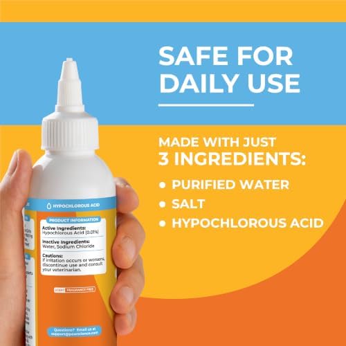 Dog Eye Drops & Wash for Dogs & Cats – Gentle Antimicrobial Eye Cleaner