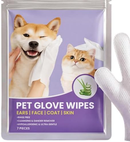 Dog Glove Wipes Gentle Nourishing Waterless